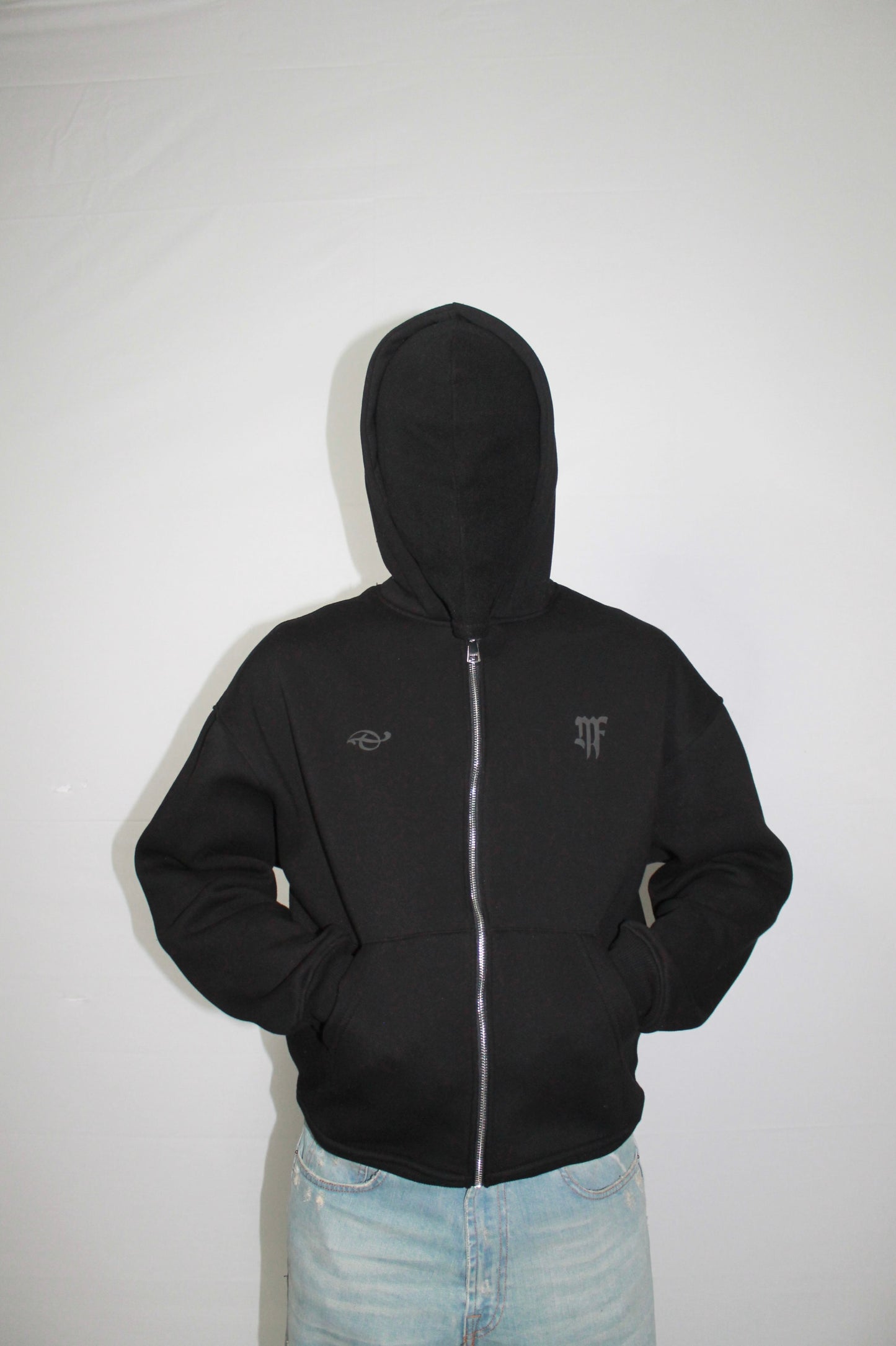 Vision Zip Black Hoodie